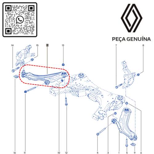 RN 586567 8200586567 BANDEJA DIR. KANGOO ELETRICA - 4